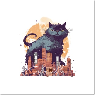 Catzilla Posters and Art